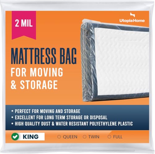King Mattress Storage Bag - Durable Dust & Water Resistant Cover