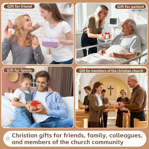 Wooden Pocket Cross Fidget for Anxiety Relief & Prayer - 4 Pcs