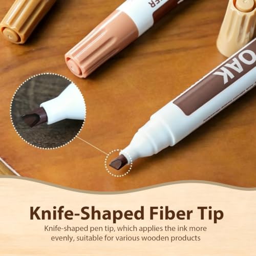 WEXLORQV 13-Piece Furniture Repair Kit with 6 Colors Touch-Up Markers