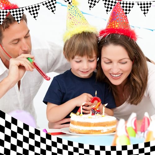 SAVITA Red Racing Car Birthday Candle Set 2.32in with Lightning - Party Decor