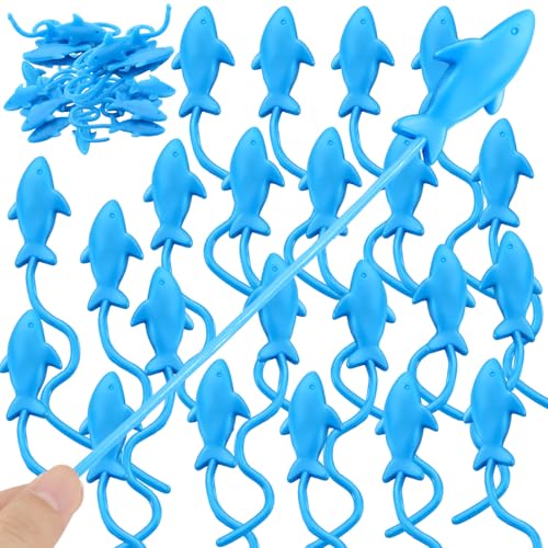 30 Pcs Sticky Shark Toys - Ocean Party Favors for Kids