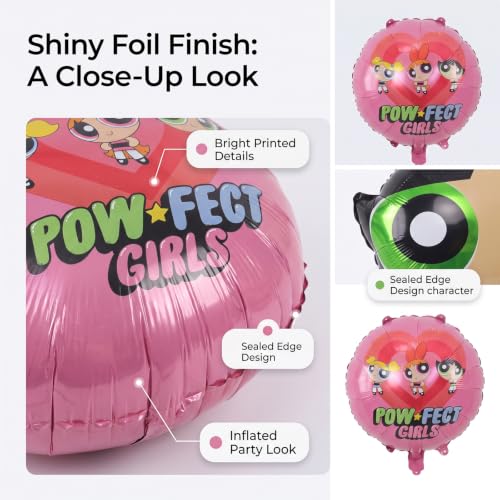 Omto Pink-a19 6pcs Foil Balloons for Birthday Party & Decorations