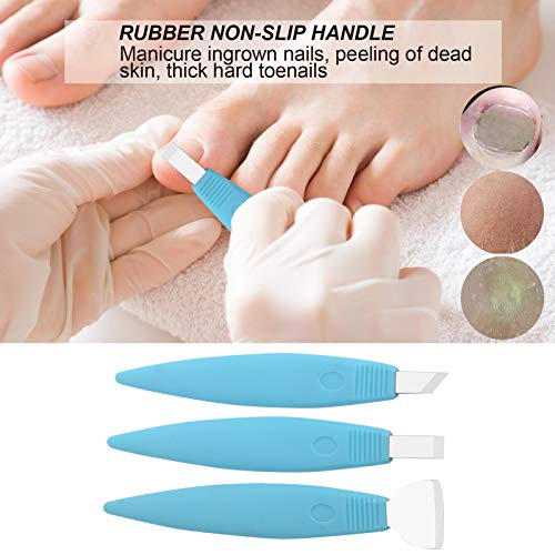 ZJchao 3-Piece Stainless Steel Pedicure Knife Set for Feet and Calluses