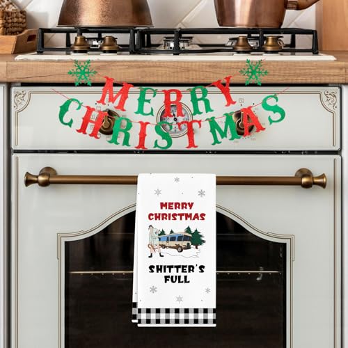 Christmas Vacation Hand Towel - Funny Holiday Bathroom & Kitchen Decor