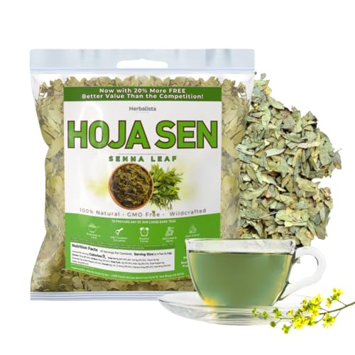 Herbalista Senna Leaf Tea - 5oz Premium Wildcrafted Loose Leaf Herbal Tea