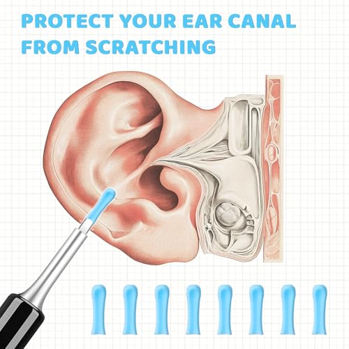 30 PCS Silicone Ear Wax Removal Tips & Otoscope Camera Accessories Set