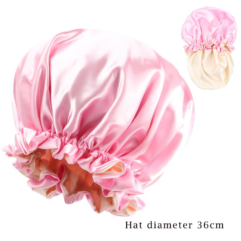Reversible Satin Sleep Bonnet for Women - Double-Layer Hair Cap