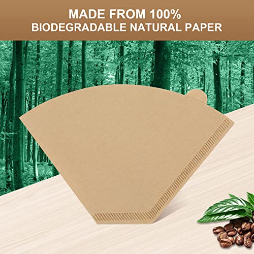 100 Pcs #4 Coffee Filters for Technivorm Moccamaster 8-10 Cup