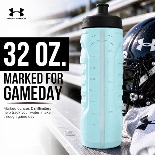 Under Armour Breeze Blue 32 oz Squeeze Water Bottle with Quick-Shot Lid
