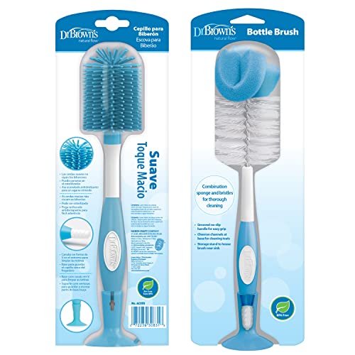 Dr. Brown's Baby Bottle Brush Set - Blue Variety Pack (2-Pack)