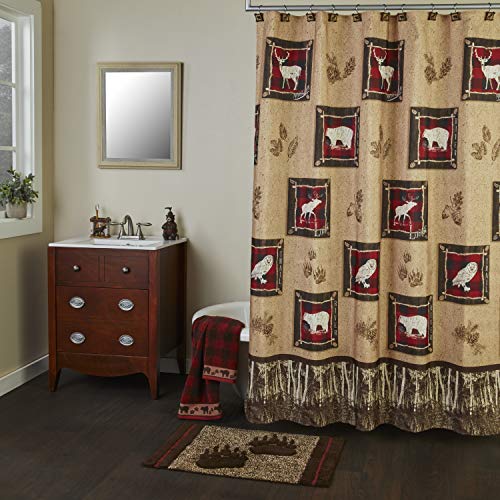 Sundance Hand Towel - 100% Cotton Buffalo Check Red, 16" x 25"