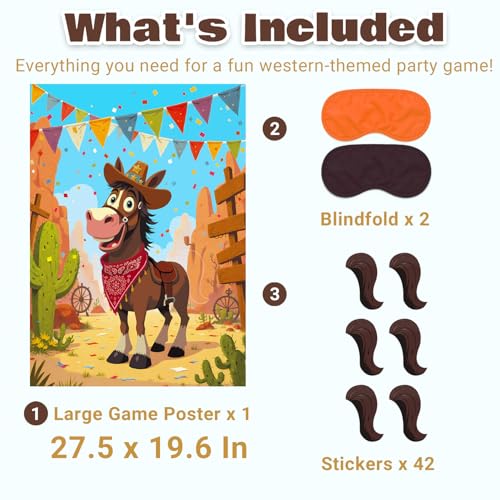 Western Cowboy Party Game - Pin on The Horse Birthday Activity Set