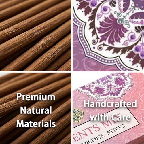 8 Scents Incense Sticks Mix - 100% Handmade Natural Aromatherapy