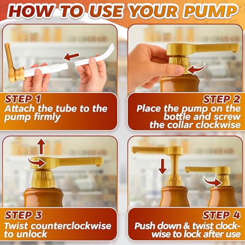 Universal 0.5oz Sauce Pump Dispenser for Torani & DaVinci Bottles
