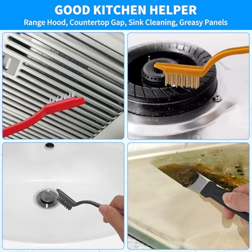 4TH Crevice Cleaning Brush Set - 12 Pack for Deep Cleaning Small Spaces
