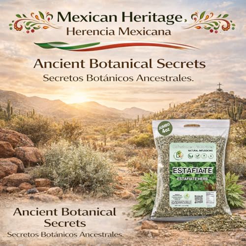 Estafiate Herbal Tea – 100% Natural Wildcrafted Mexican Mugwort (4 oz)