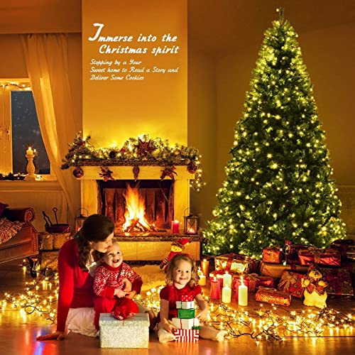 Pre-lit Artificial Christmas Tree 8Ft with 750 LED Lights & 2128 PVC Branches