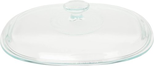 CorningWare Oval Casserole Dish - 2.5qt French White with Fluted Glass Lid | Durable & Stylish
