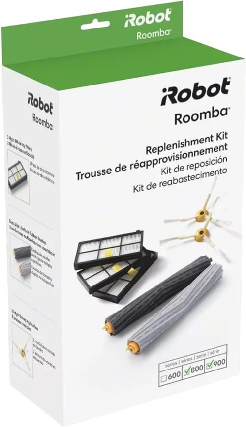 iRobot Roomba Replacement Parts - 800 & 900 Series Replenishment Kit with Filters & Brushes