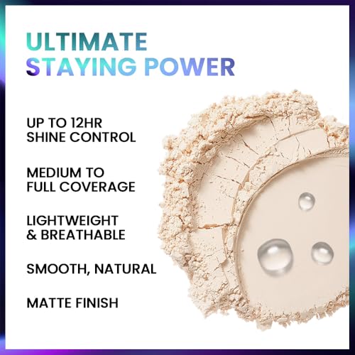 QIDSTERS Translucent Loose Setting Powder With Built-In Puff 0.21 oz