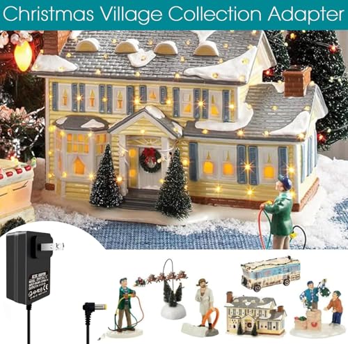 4.5V Power Adapter for Lemax Christmas Halloween Village Lights - 2 Pack