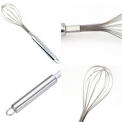 Whisks for Cooking, Wisking Tool 2 PCS, Metal Whisk Set for Non-Stick Cookware, Balloon Egg Beater Perfect for Blending, Whisking, Beating, Frothing & Stirring-Easy to Use and Clean (11.81"&9.84")