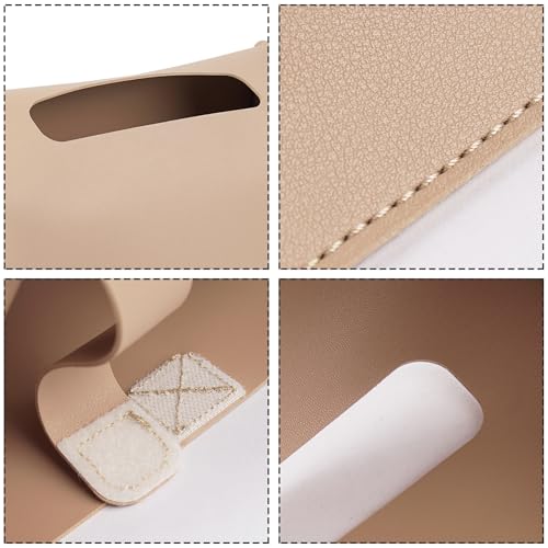 Light Brown PU Leather Cover for Kleenex Paper Towel Box - 1 Pack