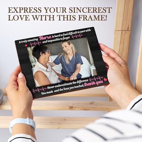 Mueddur Nurse Appreciation Wooden Picture Frame 4x6