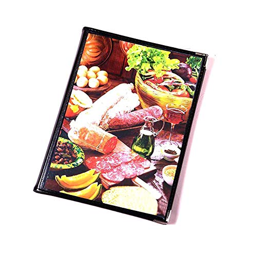 Restaurant Menu Cover A4 Book Style 4 Page 8 View Transparent PVC
