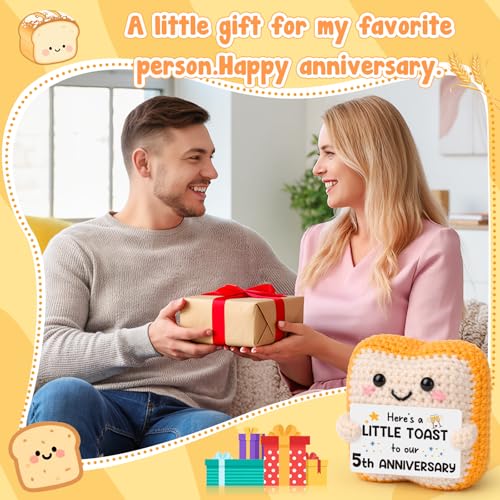 5th Anniversary Gift for Husband or Wife - Funny Little Toast Keepsake