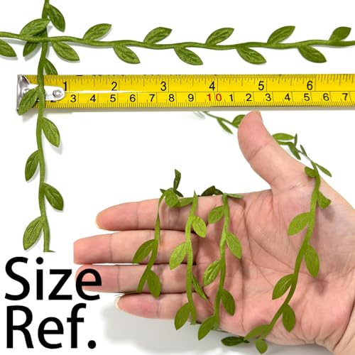 273FT Artificial Olive Leaf Ribbon for Weddings & DIY Decor