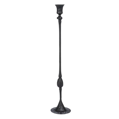 Creative Co-Op Tall Decorative Hand-Forged Metal Taper Holder, Black