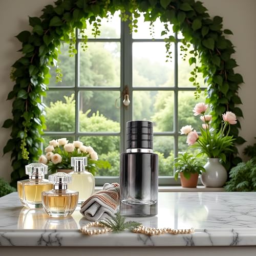 Black 30ml Perfume Atomizer Glass Refillable Travel Spray Bottle
