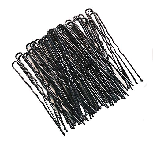 Leline's Black U-Shaped Hair Pins 2.4 Inch Bun Pins 50 Pack