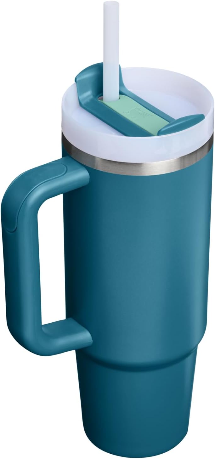 STANLEY Quencher H2.0 Tumbler - 30 oz Insulated Stainless Steel Cup with Handle & Straw | Coastal Teal