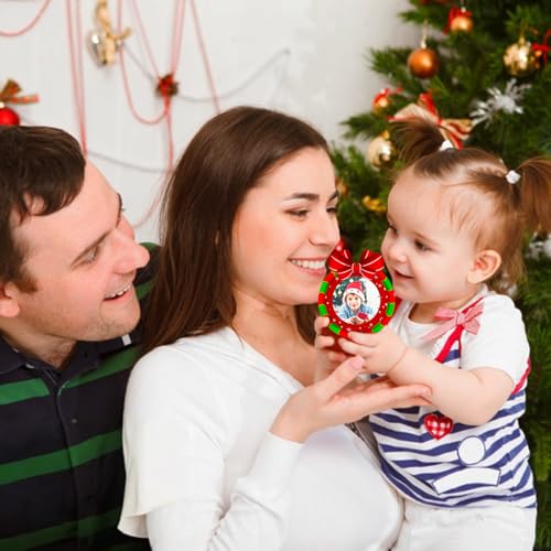 Personalized 2025 Family Christmas Ornament Photo Frame