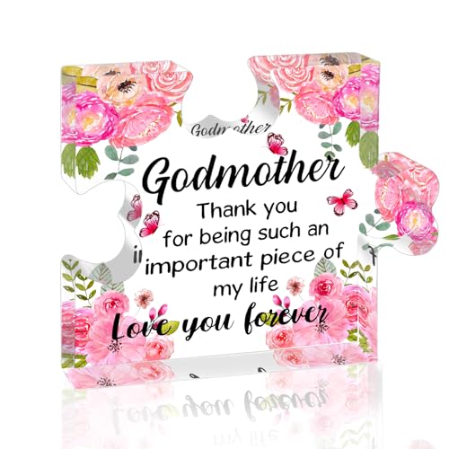 Acrylic Puzzle Piece Gift for Godmother – Heartfelt Keepsake