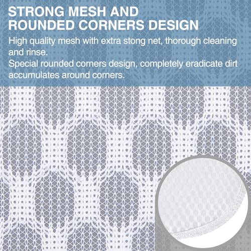 LAFFTRAK Honeycomb Mesh Laundry Bags for Delicates - 2 Large, 2 Medium