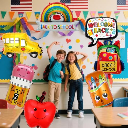 Back to School Balloon Set, Multicolour First Day of School Party Decorations