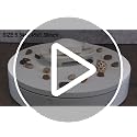 POLYDUKE Ceramic Soap Dish with Drain - White Marble Texture Soap Holder