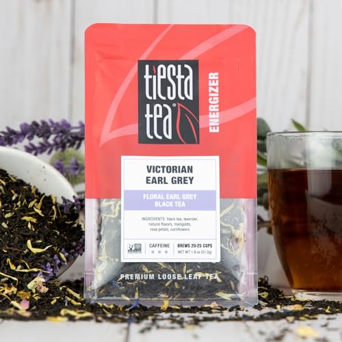 Tiesta Tea Victorian Earl Grey Loose Leaf Floral Black Tea - 25 Cups Pouch