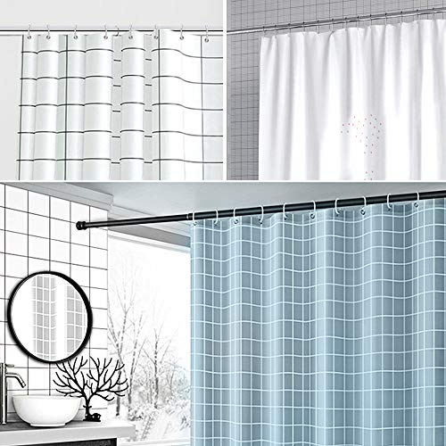 Fandamei 36-Piece C-Shaped Plastic Shower Curtain Rings, Rustproof Hooks