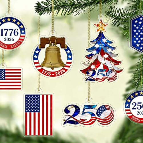 Independence Day Patriotic Door Sign - 250th Celebration Decor