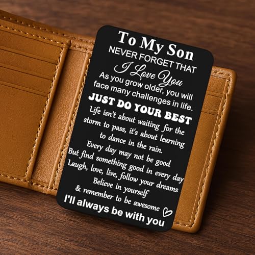 Personalized Love Wallet Card for Him - Anniversary Gift for Couples