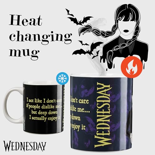 Wednesday Color Changing Magic Mug - Gothic Ceramic Coffee Cup