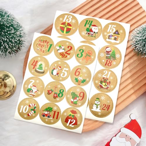 16 Cute Christmas Cards with Envelopes & Blessing Messages