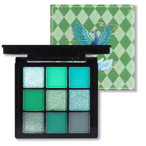 WanTuoluo Green Smoky Matte Shimmer Eyeshadow Palette with Mirror