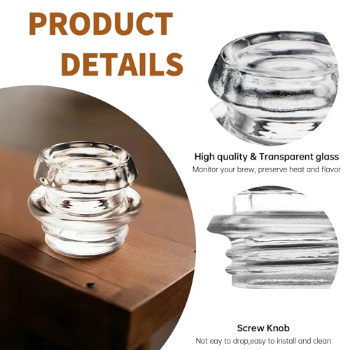 Pulems Coffee Percolator Glass Top Replacement - Heat Resistant
