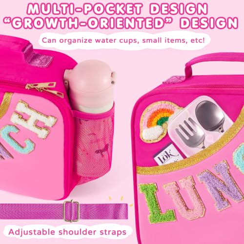 Nsrzua Insulated Lunch Bag for Kids - Leakproof Tote with Adjustable Strap