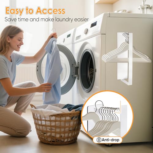 Magnetic Hanger Organizer for Laundry Room - Space Saving Rack